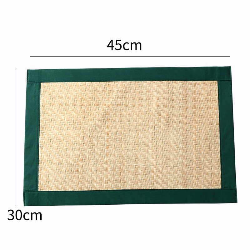 Table Mat Lót bàn ăn cói chữ nhật - lót bàn ăn mây tre