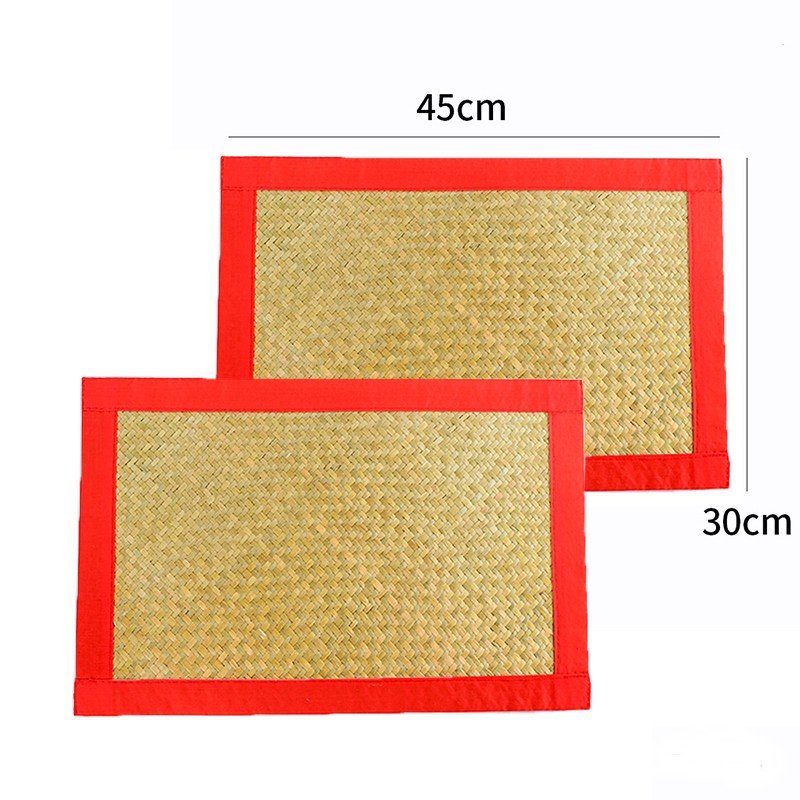 Table Mat Lót bàn ăn cói chữ nhật - lót bàn ăn mây tre