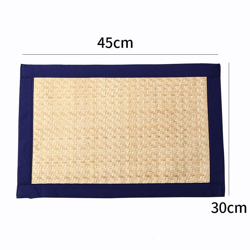 Table Mat Lót bàn ăn cói chữ nhật - lót bàn ăn mây tre