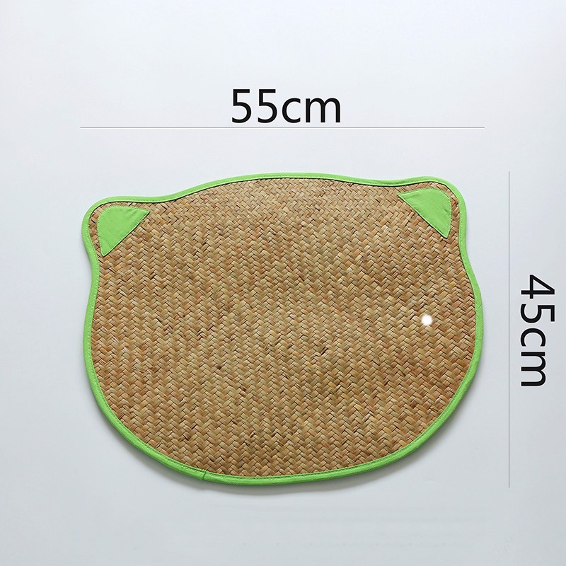 Table Mat Miếng lót bàn ăn cói hình gấu - lót bàn ăn mây tre