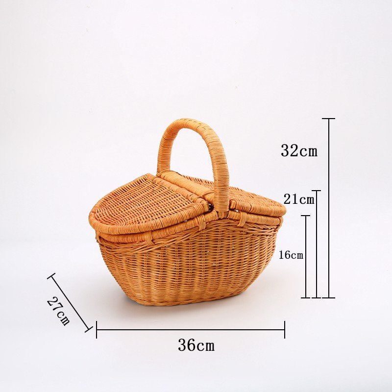 Giỏ mây tre picnic phong cách Bắc Âu - Mây tre đan