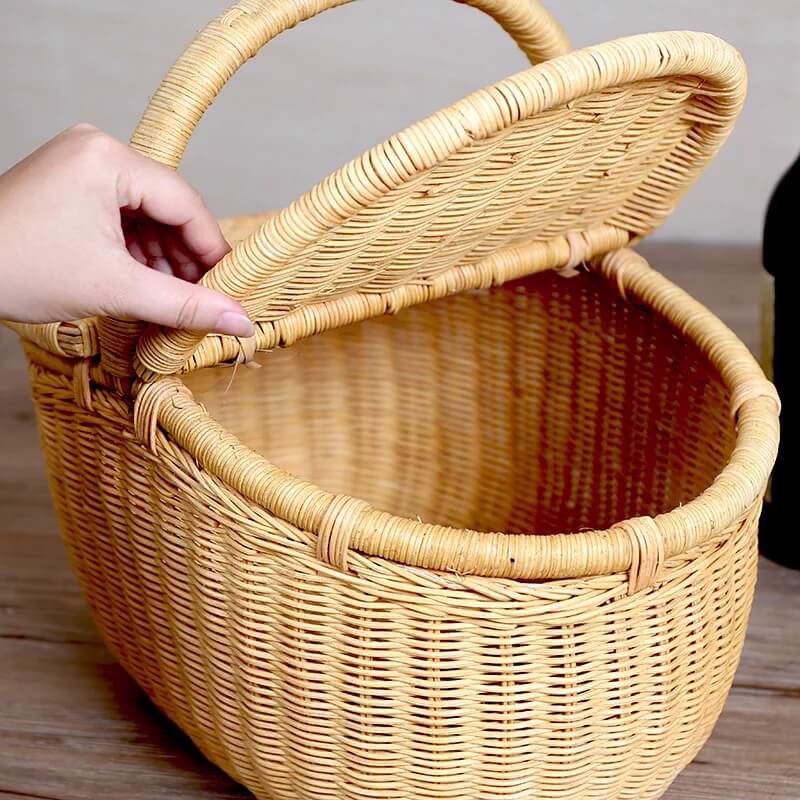 Giỏ Picnic phong cách Bắc Âu - Mây tre đan