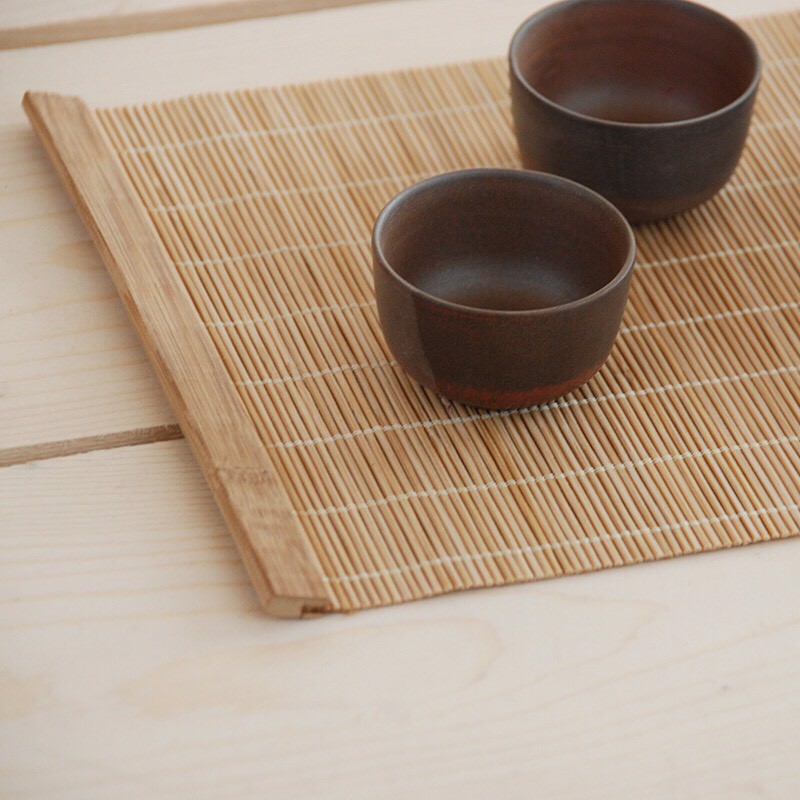 Table Mat Lót bàn ăn, ấm trà tăm tre