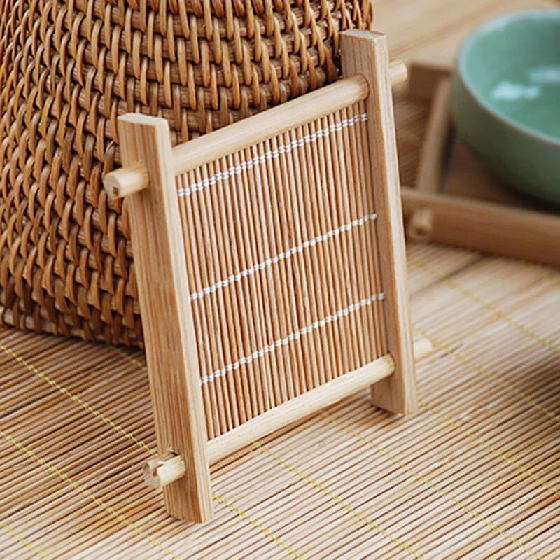 Lót cốc tăm tre - The bamboo - Mây tre đan